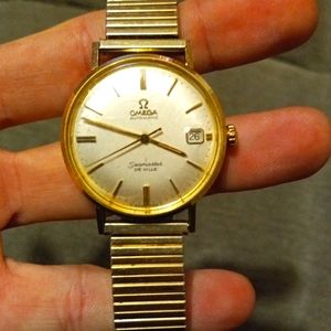 Vintage omega seamaster deville 10k gf